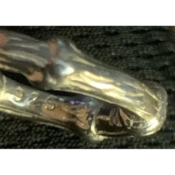 TIFFANY & CO. 1996 925 Sterling Silver Bamboo Ring size 3 - Picture 3 of 5